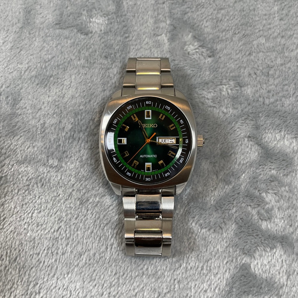Seiko Recraft SNKM97 Automatic Green Dial Stainless Steel Men's Watch 7S26-04B0